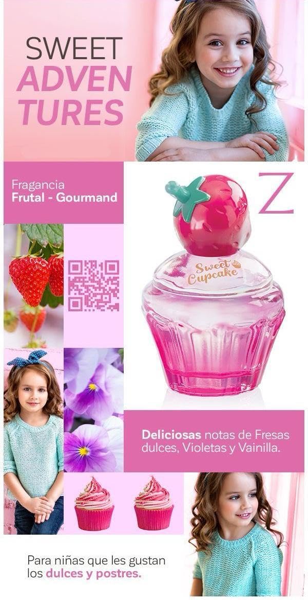 Amazon.com: Zermat Delice Sweet Cupcake For Girl1.69fl oz